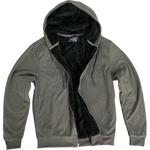 VISITOR Men's Heavyweight High-Pile Fleece Lined Thermal Hoodie Jackets - 1 of 3