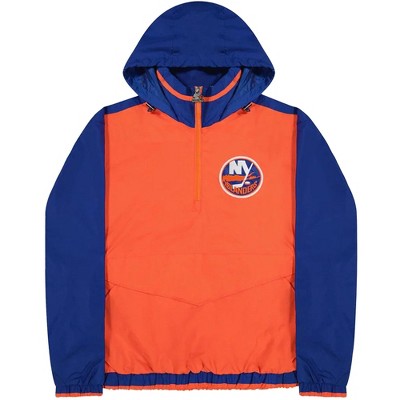 STARTER Mens New York Islanders Jacket, Orange, X-Large