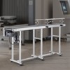 VEVOR Belt Conveyor, 71 x 7.8 inch Conveyor Table, Heavy Duty Stainless Steel Motorized Belt Conveyor, Silver(Double Guardrail) - 2 of 4