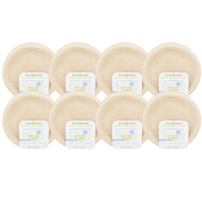 Ecosoul 9" Round Plates - Case of 8/50 ct