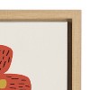 Kate and Laurel Sylvie Plant Party No 15 Framed Canvas by Kelly Knaga, 18x24, Natural - 3 of 4