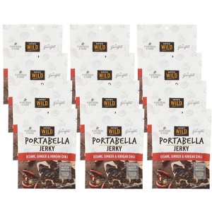 Savory Wild Sesame, Ginger and Korean Chili Portabella Jerky - Case of 12/2 oz - 1 of 4