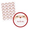 Big Dot of Happiness Jolly Santa Claus - Christmas Party Circle Sticker Labels - 24 Count - 2 of 4