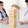 Infans Tumbling Timber Toy 54 PCS Wooden Blocks Game w/ Carrying Bag - 2 of 4
