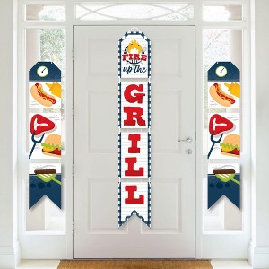 Big Dot of Happiness Fire Up the Grill - Hanging Vertical Paper Door Banners - Summer BBQ Picnic Party Wall Decoration Kit - Indoor Door Decor - 1 of 4