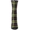 Memoi Women's Classic Plaid Lettuce Edge Crew Socks - 2 of 3