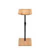Oval Rectangle/Oval Coffee Table Couch Tray Table Bamboo Height Adjustable Side Table with Slots for Living Room, Apartment - 3 of 4