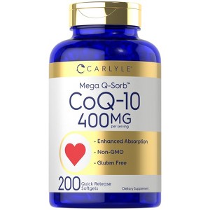 Carlyle CoQ10 400 mg | 200 Softgels - 1 of 4
