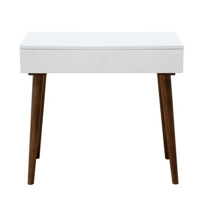 Mid-Century Modern Mini Desk White - HomeFare