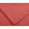 Kate Aurora Teen Decor Poly Cotton Coral Colored Grommet Top Window Valance - 3 of 4