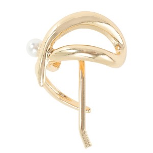 Unique Bargains Women's Cross Faux Pearl Ponytail Buckle Hair Clip 1 Pc - 1 of 4