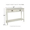 Goverton Sofa and Console Table White - Signature Design by Ashley: Vintage Entryway Storage with Shelves - 4 of 4