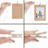 Juvale 50 Pack Cardboard Picture Frames, 4x6 DIY Photo Hanging Kit with Wooden Clips and Paper String for Home Wall Decor - 3 of 4