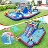 Costway Inflatable Water Slide Park Kids Bounce House Splash Pool without Blower - 4 of 4