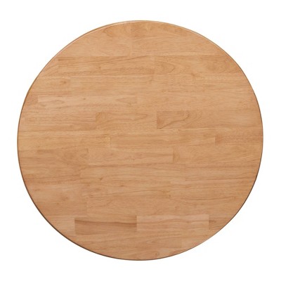 Small Round Medium Wood Pedestal Dining Table