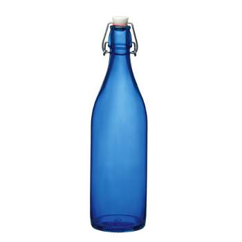 Bormioli Rocco Giara Bottle, 33.75-Ounce, Blue
