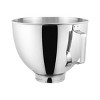 KitchenAid 4.5 Quart Polished Stainless Steel Mixer Bowl with Handle - K45SB: Dishwasher Safe, Silver, 8.75" Diameter - 2 of 3
