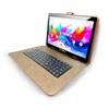 LINSAY® 10.1" Octa Core  256GB STORAGE Android 15 BUNDLE with BROWN UNIQUE ORACLE KEYBOARD CASE and TABLET BRIEFCASE - 3 of 3