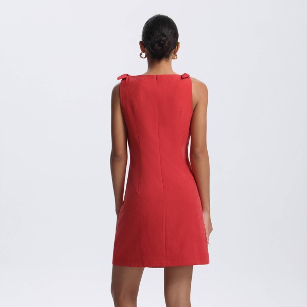 Vestido mini recto con hombro de moño para mujer - A New Day™ 2
