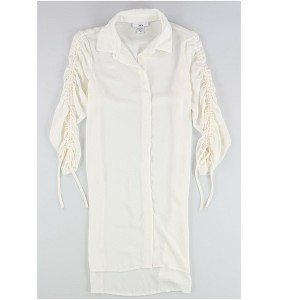 bar III Womens Ruched Tunic Blouse - 1 of 2