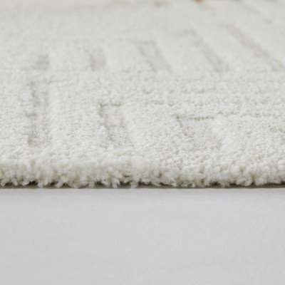 Chandra Cream 3D Effect Kids' Easy-Care Area Rug