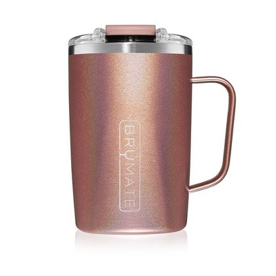 BRUMATE 16oz Toddy Stainless Steel Insulated Mug Glitter Rose Gold