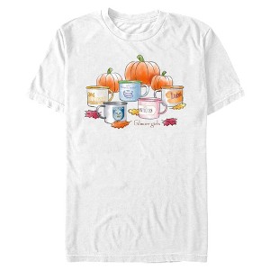 Mens Gilmore Girls Stars Hollow Watercolor Mugs T Shirt - 1 of 4