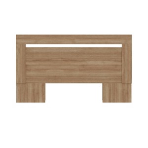 Nexera Queen Malibu Headboard Brown Oak: Modern Style, 42.75" Height, Wood Composite, No Box Spring Needed - 1 of 4