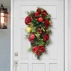 Puleo 28" Artificial Pre-Lit Adorned Swag Battery-Operated - 2 of 4