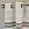 SKL Home By Saturday Knight Ltd Slate Stripe Window Curtain Panel Pair - 2-Pack - White - 2 of 4