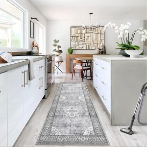 Nasitip Retro Bohemia Area Rugs for Living Room Soft Low Pile Non-Sliping, Machine Washable - 1 of 4