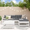 vidaXL Garden Lounge Set Solid Pine Wood, Plywood 5 Piece Set - White - 2 of 4