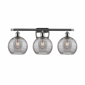 Athens Deco Swirl - 3 Light Bath Vanity In Industrial Style-11.25 Inches Tall and 26 Inches Wide - 1 of 1