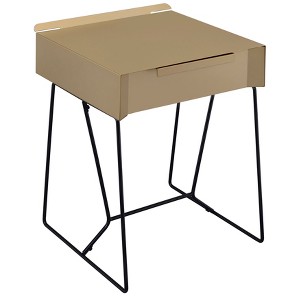 Loftis Modern Style Side Table Champagne - ioHOMES, Light Gold