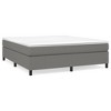 vidaXL Box Spring Bed Frame Dark Gray 76 in.x79.9 in. King Fabric - image 2 of 4