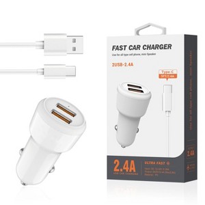 Reiko Typec Portable Car Charger With Built In 3 Ft Cable - 1 of 4