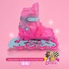 Barbie 2-in-1 Light Up Wheels Kids' Roller Skates - (3-6) - 3 of 4