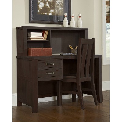 Highlands Desk with Hutch and Chair Espresso - Hillsdale Furniture