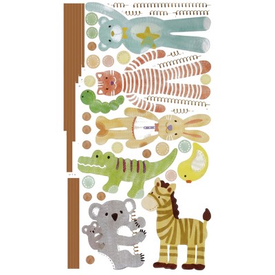 Slickblue Puppet Dolls Wall Decals 12.6" x 23.6" - Fun & Playful Vinyl Stickers for Kid's Rooms & More