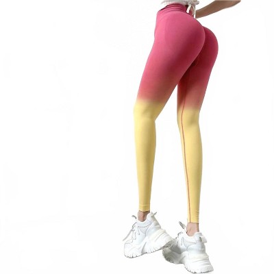 Women's Ode To Ombre Sculpting Leggings - Rockstar Peach