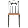 vidaXL Dining Chairs 2 pcs Brown MDF - 3 of 4