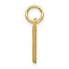 Black Bow Jewelry 14k Yellow Gold, Julia Collection, Small Satin Block Initial H Pendant - 2 of 4