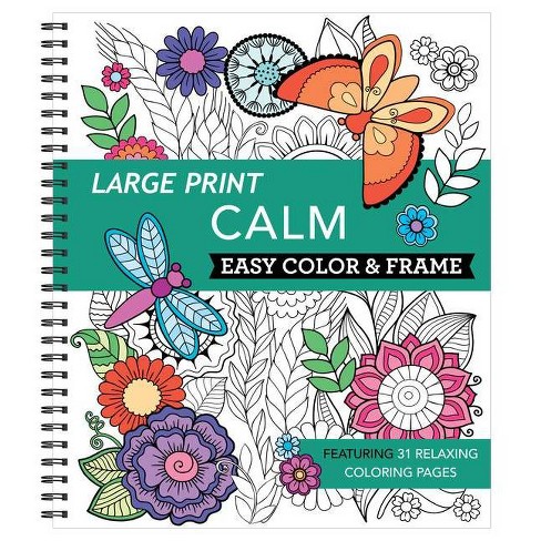 Large Print Adult Coloring Book #3: Big, Beautiful and Simple