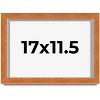 PosterPalooza | Flat Brown Picture Frame - UV Acrylic, Backing Board, Hanging Hardware Included - 2 of 4