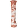 Memoi Women's Tie Dye Athletic Rib Cotton Blend Crew Socks - 2 of 3