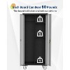 71 Inch Metal Storage Cabinet with Door, Lock and 4 Adjustable Shelves and Wheels for Garage, Office, Bedroom, Craft Room, - 3 of 4