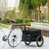 Whisen Bike Cargo Trailer, Pet Strollers, Bicycle Trailer Wagon Cart with Removable Storage Box - Black - 2 of 4