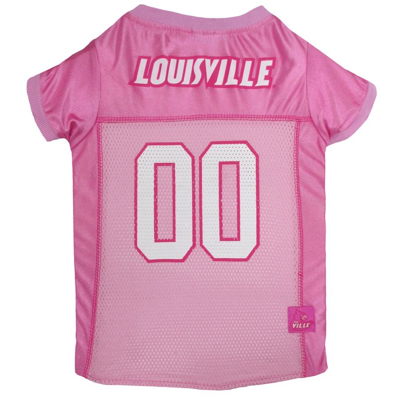 NCAA Louisville Cardinals Pink Pets Jersey - L, 1 of 4
