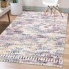 Stylish Chenille Line Pattern Rug, Foldable & Washable, Non-Slip, Kid & Pet Friendly, Durable Edges for Modern Living - 2 of 4