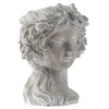 YUHAO Cement Bust Wall Planter for Indoor & Outdoor Spaces, Modern Home Garden，8" x 9" x 11.5" - 4 of 4